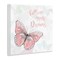 Stupell Industries Follow Your Dreams Pink Butterfly Wall Plaque Art